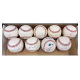#79 Autographed Baseball Lot #5 incl. Eddie Murray, Hank Aaron, Nic Lentz, Trevor Story, etc.