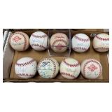 #81 Autographed Baseball Lot #7 incl. Derek Jeter, Joe Torre, Andrew Jones, 