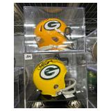 #184 Lot of 4 Autographed Mini Helmets incl. Green Bay
