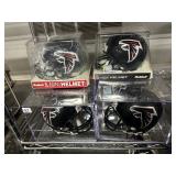#187 Lot of 6 Autographed Mini Helmets incl. Atlanta Falcons