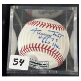 #54 Willie Mays Signed Baseball on HOF Ball with HOF 79 & 660 HR Inscription with