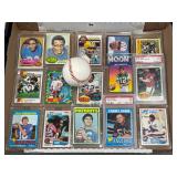 #94 Football HOFers & Stars Card Lot incl. 1969 Topps OJ Simpson, Walter Payton,  James Namath, Jerr