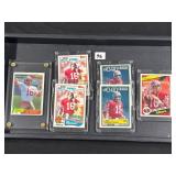 #96 1981-84 Topps Joe Montana Football Card Lot of 6