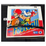 #98 1988 Topps NFL Football Picture Cards Bubble Gum Box with Sealed Packs