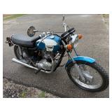 Classic British Motorcycle with Parallel- Twin Four Stroke 