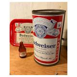  Metal Budweiser tailgate grill and tip tray