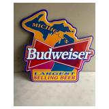  Budweiser State of Michigan sign