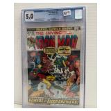 #517 Iron Man #55 1st Appearance of Thanos, etc. Comic Book CGC Graded 5.0
