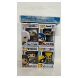 #526 Lot of 4 Funko Pops (Captian America, Wolverine ect) and Danny Phantom Watch