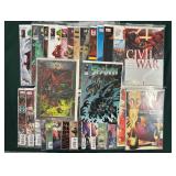 #570 Micsellaneous comic book lot, Including , Marvel Civil War, Spawn, ect