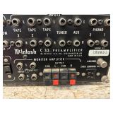 #403 McIntosh C33 Stereo Preamplifier- Cleaned Up