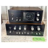 #406 Sansui Solid State Stereo Amplifier Model AU-555A 