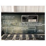 #410 Crown IC150A Integrated Amplifier (Powers On, No Output)