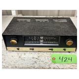 #424 Heathkit Model AJ10 Tuner (Functions- Both magic eyes work, will drift off channel)
