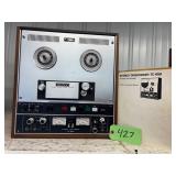 #427 Sony Three Head Three Motor Model TC-650 Stereo Tapecorder- Cleaned Up