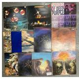 #445 F Flat of Vinyl Records #3- Moody Blues, Deep Purple, etc.