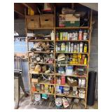 Variety of Wood Stains, Glue, Lubricants, etc.