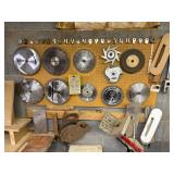 Variety of Saw Blades, Butting Heads, Accessories, etc.