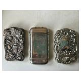 Decorative Pocket Match Safes incl. Sterling