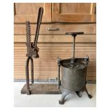 Homemade Wine Accessories incl. Press, Bottle Corker, etc.
