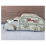 Vintage Marx. Tin Litho City Sanitation Truck