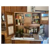 Hoosier Cabinet Filled with Fun stuff 