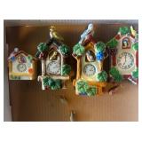 Vintage Ceramic Wall cuckoo clock 