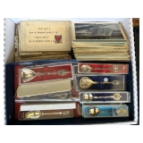 Post Cards, Souvenir Spoons, etc.