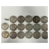#5202 (17) Liberty Silver Half Dollars
