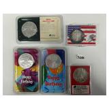 #5206 Lot of 5 American Eagle Silver Dollars 