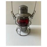 Adlake Kero Lamp with Red Globe 