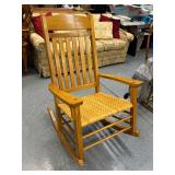 Cane Bottom Ladder Back Rocker