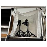Small tabletop Photo Booth with lights