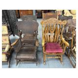 Antique and Modern Spindle Back Rockers