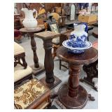 Pedestals, Water Pitchers and Bowls,