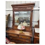 Eastlake Mohogany Chest of Drawers with Mirror
