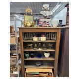 Primitive Bookcase full of Antiques