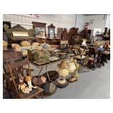Rockers, Lamp Shades, Bid Cages, Cast Iron, Beds, etc.