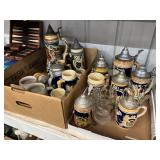 Small Batch of German Beer Steins