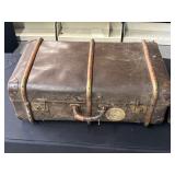 Antique briefcase with bentwood bracing