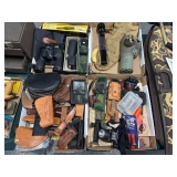 Olin flare, gun, gas, mask, binoculars sites, leather, knife, holsters, bounty, hunter, pinpoint,