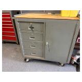 Rolling Metal Utility Tool Cabinet Box