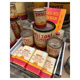 Vintage Shell Cans, Booklet, etc.