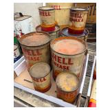 Various sizes incl. Grease Cans, etc.