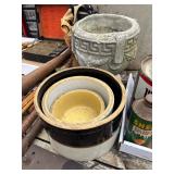 Stoneware Crocks, Planter, etc.
