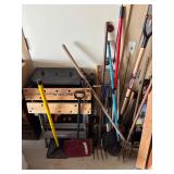 Yard and Lawn Tools incl. Rakes, Shovels, etc.