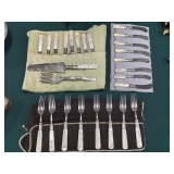 Empire #497 sterling mother of pearl silverware set sterling