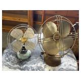 (2) Antique Cage Fans