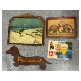 Frankenmuth Weiner Dog Sign, 3d Picture, etc.