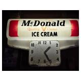McDonald Ice Cream Light Up Clock